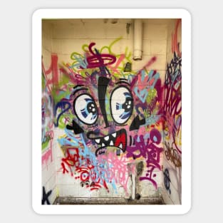 Graffiti Face Photo Art Sticker